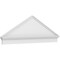 Ekena Millwork Peaked Cap Smooth Architectural PVC Combination Pediment, 68"W x 23-7/8"H x 2-3/4"P (Pitch 6/12) PEDPC068X240PKC00 - alternate 1